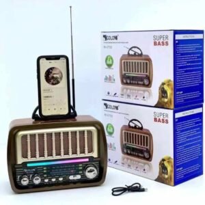 RX-O75D Retro Tabletop Radio with Bluetooth, USB & Solar Charging | Brown Finish 18 RX-O75D Retro Tabletop Radio with Bluetooth, USB & Solar Charging | Brown Finish - Image 9