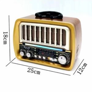 RX-O75D Retro Tabletop Radio with Bluetooth, USB & Solar Charging | Brown Finish 16 RX-O75D Retro Tabletop Radio with Bluetooth, USB & Solar Charging | Brown Finish - Image 7