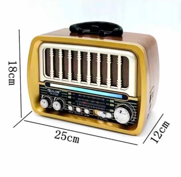 RX-O75D Retro Tabletop Radio with Bluetooth, USB & Solar Charging | Brown Finish 6 21a4b1812a30e3ca9172762fb67c8713