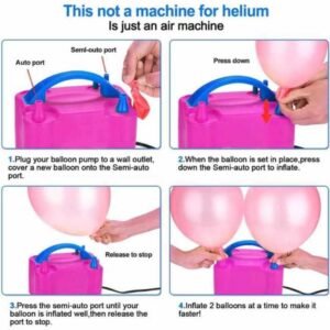 Electric Balloon Pump – Dual Nozzles for Fast & Easy Inflation | 600W | Manual & Automatic Modes 16 Electric Balloon Pump – Dual Nozzles for Fast & Easy Inflation | 600W | Manual & Automatic Modes - Image 7