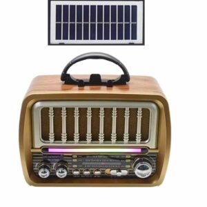 RX-O75D Retro Tabletop Radio with Bluetooth, USB & Solar Charging | Brown Finish 15 RX-O75D Retro Tabletop Radio with Bluetooth, USB & Solar Charging | Brown Finish - Image 6