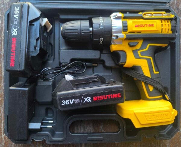 Powerful 26V Cordless Drill Driver Set – 2-Speed with LED, 2 Batteries & 26 Accessories | Ideal for Wood, Metal & Masonry 2 6d979bba6b2ce026a98a26634d457c00