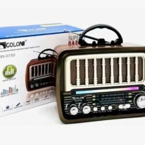 RX-O75D Retro Tabletop Radio with Bluetooth, USB & Solar Charging | Brown Finish 13 RX-O75D Retro Tabletop Radio with Bluetooth, USB & Solar Charging | Brown Finish - Image 4