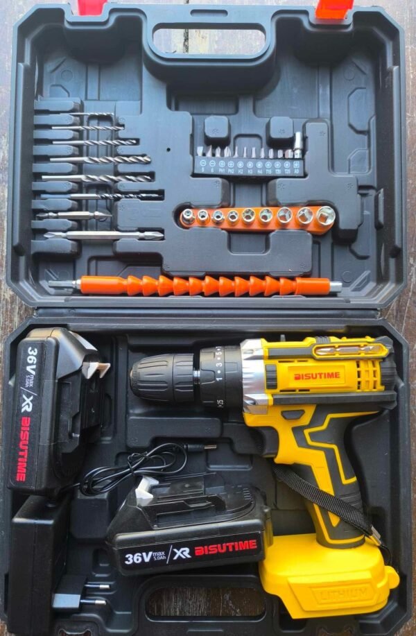 Powerful 26V Cordless Drill Driver Set – 2-Speed with LED, 2 Batteries & 26 Accessories | Ideal for Wood, Metal & Masonry 6 977beb0895f4397a9026d0a8b44fe9d5
