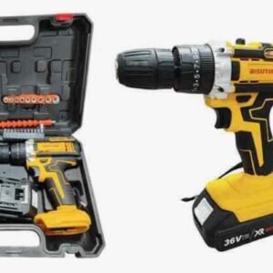 Powerful 26V Cordless Drill Driver Set – 2-Speed with LED, 2 Batteries & 26 Accessories | Ideal for Wood, Metal & Masonry 10 Powerful 26V Cordless Drill Driver Set – 2-Speed with LED, 2 Batteries & 26 Accessories | Ideal for Wood, Metal & Masonry - Image 4