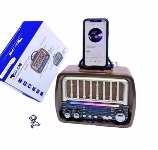 RX-O75D Retro Tabletop Radio with Bluetooth, USB & Solar Charging | Brown Finish 4 c8c94c452e42e634d8128bff901c9799