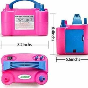 Electric Balloon Pump – Dual Nozzles for Fast & Easy Inflation | 600W | Manual & Automatic Modes 12 Electric Balloon Pump – Dual Nozzles for Fast & Easy Inflation | 600W | Manual & Automatic Modes - Image 3