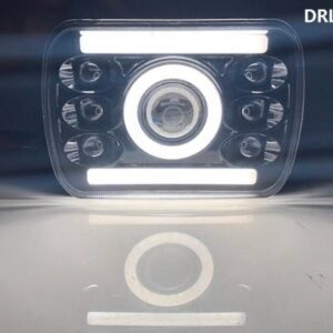 LED Headlight with Angel Eyes H4 – 60W 12-24V for Unmatched Performance & Style 13 LED Headlight with Angel Eyes H4 – 60W 12-24V for Unmatched Performance & Style - Image 7