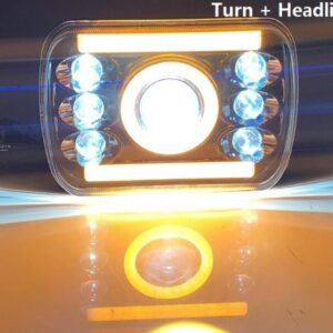 LED Headlight with Angel Eyes H4 – 60W 12-24V for Unmatched Performance & Style 11 LED Headlight with Angel Eyes H4 – 60W 12-24V for Unmatched Performance & Style - Image 5
