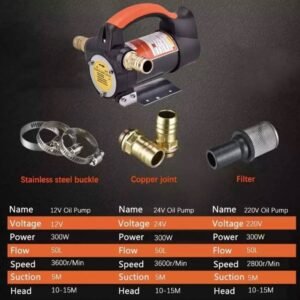 200W 50L/min Diesel Pump 24V & 12V – Ideal for Fuel Transfer - Image 4