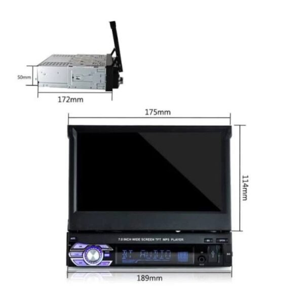 1 Din 7” Touch Screen Car Radio MP5 Player with Bluetooth & FM 2 img 9959