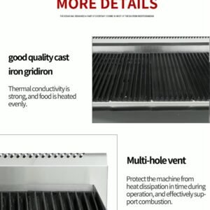 Commercial Gas Lava Rock Grill - Image 4