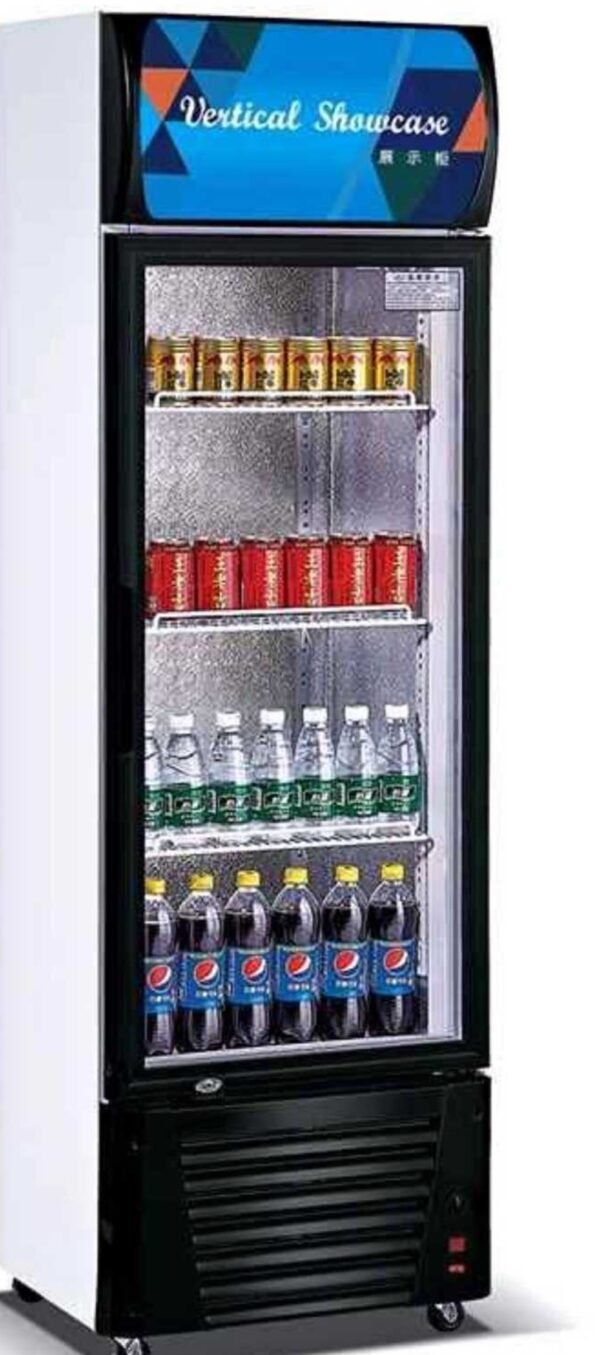 Single Door Beverage Showcase Refrigerator – 380L 2 img 0681