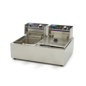 6L+6L Dual Tank Electric Deep Fryer - High Volume & Versatile Frying - Image 1