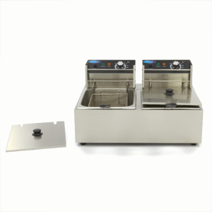 6L+6L Dual Tank Electric Deep Fryer - High Volume & Versatile Frying - Image 3