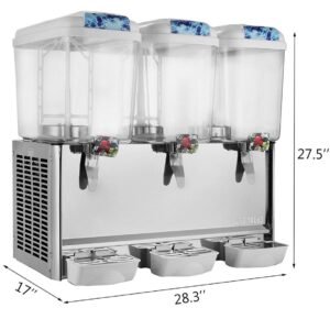 Triple-Tank 18L Juice Dispenser 17 Triple-Tank 18L Juice Dispenser - Image 9