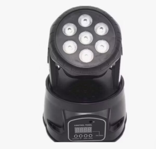 7 LED Moving Head Stage Light – RGB Lighting Effect 1 img 0795