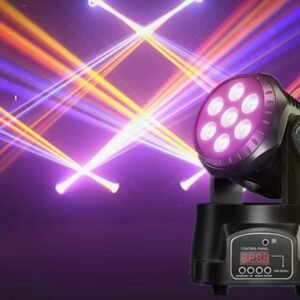 7 LED Moving Head Stage Light – RGB Lighting Effect 5 7 LED Moving Head Stage Light – RGB Lighting Effect - Image 3