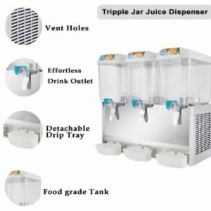Triple-Tank 18L Juice Dispenser - Image 3
