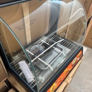 Curved Glass Commercial Food Warmer Showcase 2 Feet - Image 5