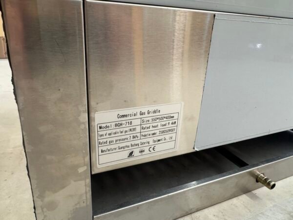 Countertop Gas Flat Plate Grill – LPG Powered BGH-718 4 img 1108