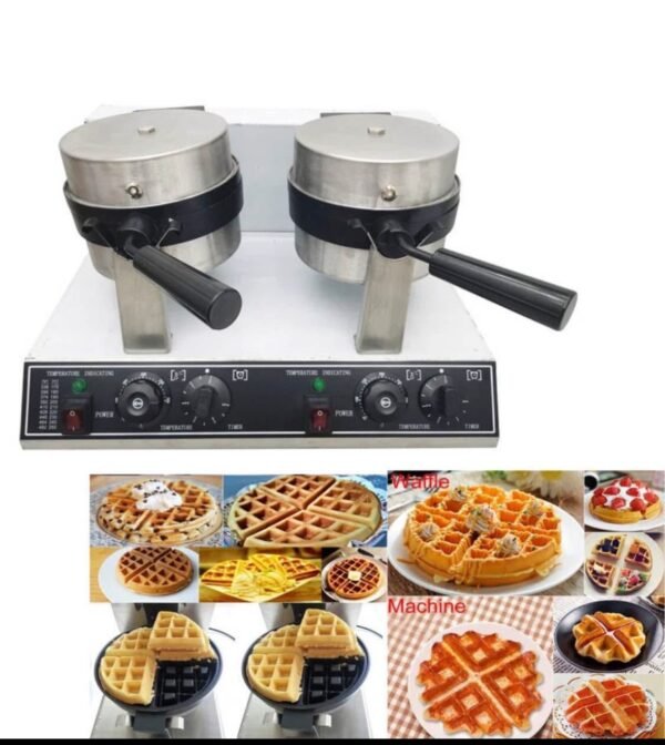 2-Plates Waffle Baker – Double Head Electric Waffle Maker EB-2M 1 img 0970