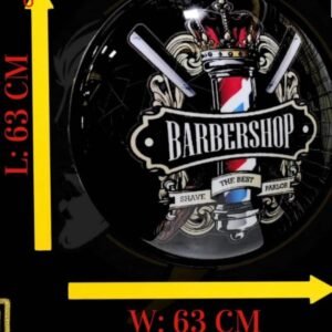 Round Rotating Barber Shop Light – Retro Wall-Mount LED Sign 5 Round Rotating Barber Shop Light – Retro Wall-Mount LED Sign - Image 3
