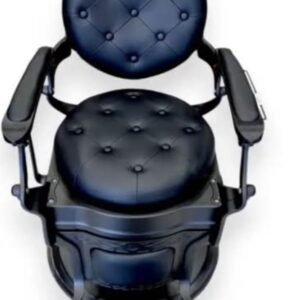 CLASSIC BARBER CHAIR – BLACK LUXURY EDITION 7 CLASSIC BARBER CHAIR – BLACK LUXURY EDITION - Image 2