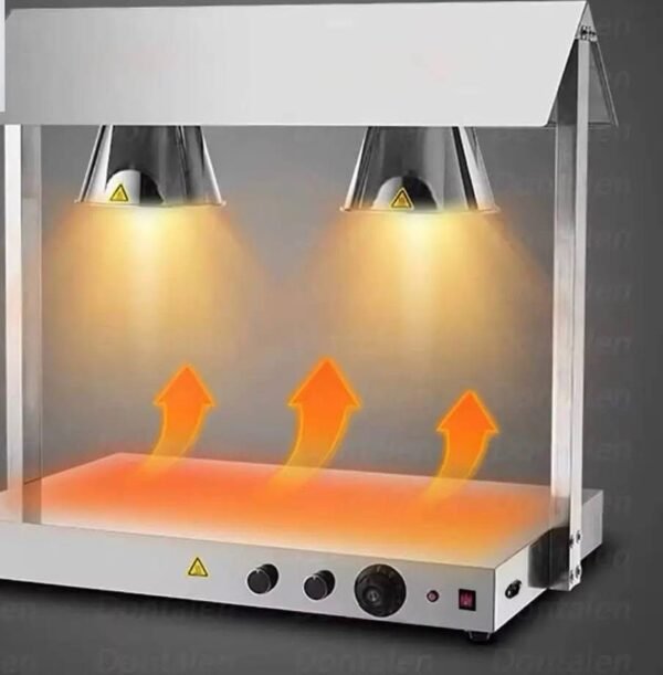 Food Heat Lamp Warmer with Heated Base 1 img 1136 1