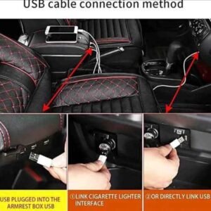 Universal Double-Layer Car Armrest Console Box with 7 USB Charging Ports 18 Universal Double-Layer Car Armrest Console Box with 7 USB Charging Ports - Image 9