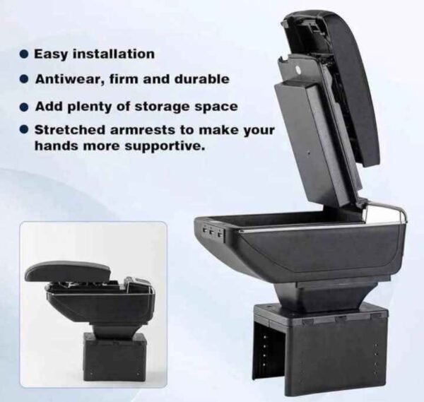 Universal Double-Layer Car Armrest Console Box with 7 USB Charging Ports 9 img 1185