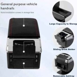 Universal Double-Layer Car Armrest Console Box with 7 USB Charging Ports 14 Universal Double-Layer Car Armrest Console Box with 7 USB Charging Ports - Image 5