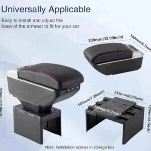 Universal Double-Layer Car Armrest Console Box with 7 USB Charging Ports 15 Universal Double-Layer Car Armrest Console Box with 7 USB Charging Ports - Image 6