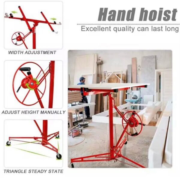16ft Drywall Lift – 150lb Capacity – Telescopic Arm 9 img 1195