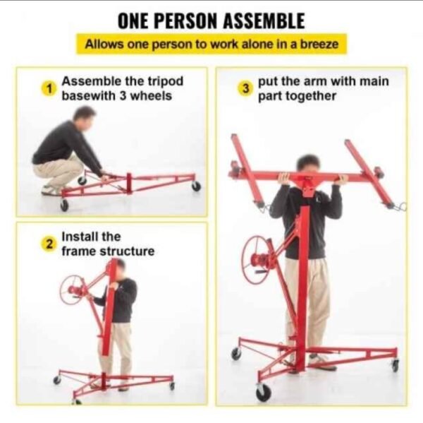 16ft Drywall Lift – 150lb Capacity – Telescopic Arm 7 img 1197