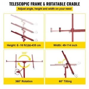 16ft Drywall Lift – 150lb Capacity – Telescopic Arm 15 16ft Drywall Lift – 150lb Capacity – Telescopic Arm - Image 6