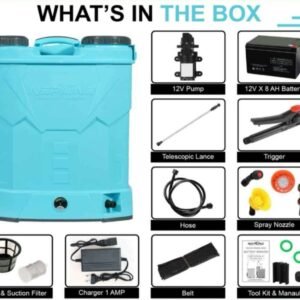 20L Battery-Powered Backpack Sprayer – Adjustable Pressure 1–4.5 bar – Li-Ion 12V/12Ah 9 20L Battery-Powered Backpack Sprayer – Adjustable Pressure 1–4.5 bar – Li-Ion 12V/12Ah - Image 3