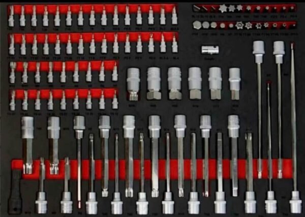 Professional 7-Drawer Tool Trolley with 252-Piece Hand Tool Set 6 img 1245