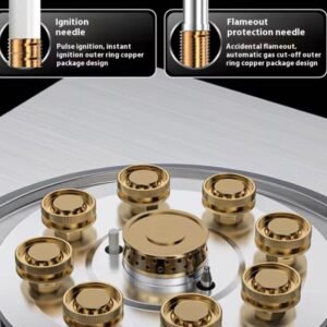 High-Performance Gas Stove – 9-Burner Dual Fuel 13 High-Performance Gas Stove – 9-Burner Dual Fuel - Image 6