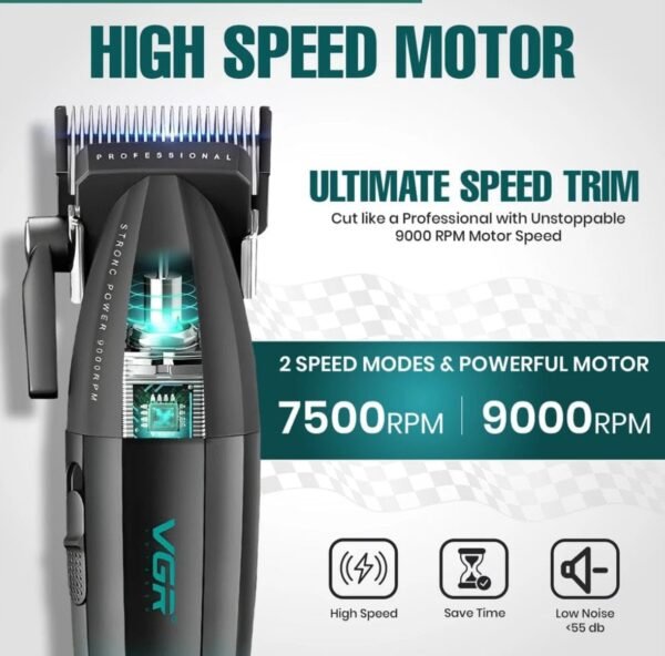 VGR V-003 Professional Hair Clipper – Salon Series 4 img 1351