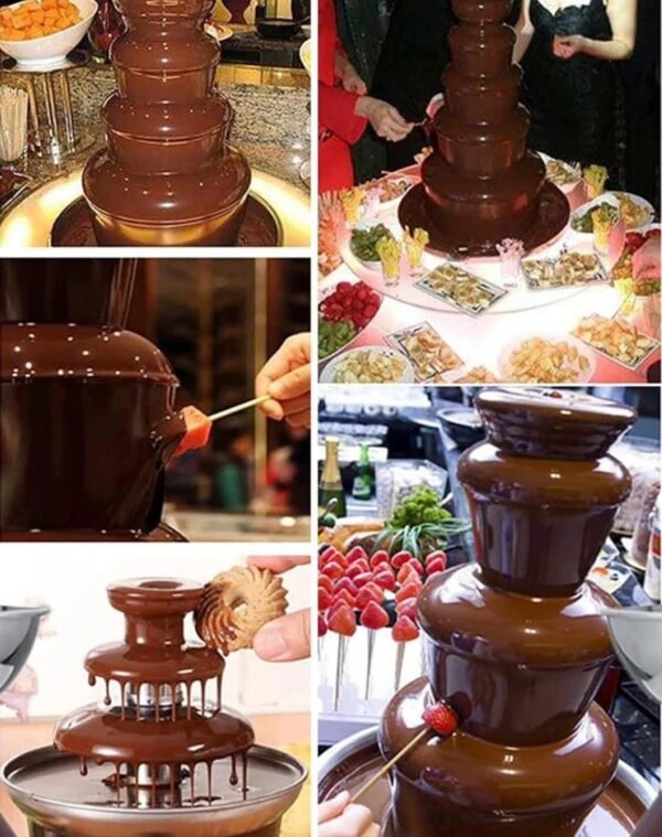 Professional 5-Tier Wedding Chocolate Fountain Machine – ET-CF-51 4 img 1388