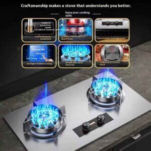 High-Performance Gas Burner – 9-Chain Dual-Flame Stove 12 High-Performance Gas Burner – 9-Chain Dual-Flame Stove - Image 3