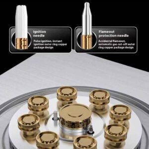 High-Performance Gas Burner – 9-Chain Dual-Flame Stove 16 High-Performance Gas Burner – 9-Chain Dual-Flame Stove - Image 7