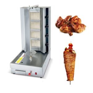 BGB-950/1050 Four/Five Head Gas Kebab (gyros) Machine with Thermocouples and Pilots - Image 1