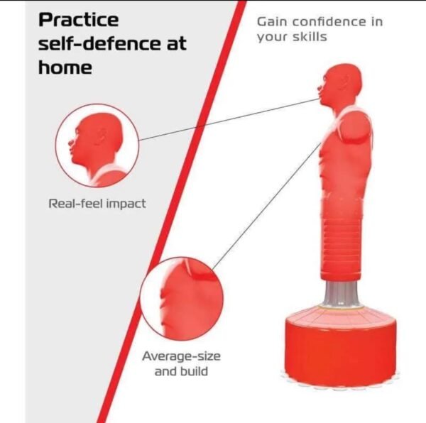 Freestanding Boxing Dummy Body Revolution XL – Red Color 3 img 2485