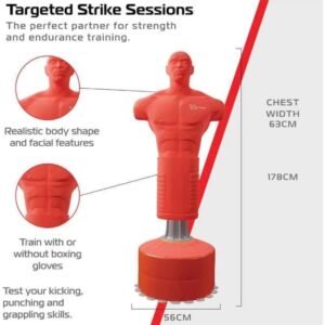 Freestanding Boxing Dummy Body Revolution XL – Red Color 6 Freestanding Boxing Dummy Body Revolution XL – Red Color - Image 3