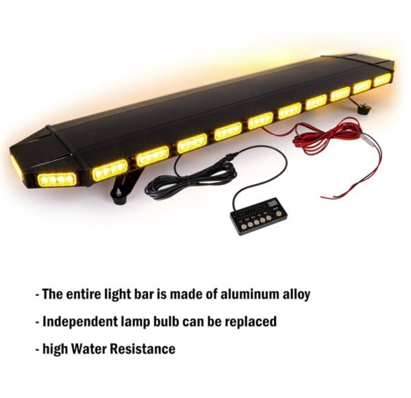 LED Emergency Strobe Light Bar with Remote Control 12 img 2763