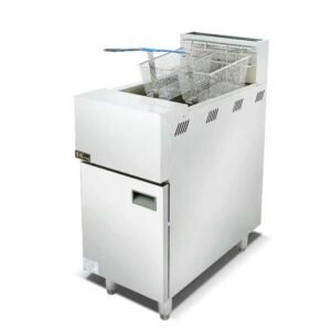 Heavy-Duty Commercial 32L Gas Fryer with Integrated Cabinet - Image 5