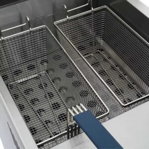 Heavy-Duty Commercial 32L Gas Fryer with Integrated Cabinet - Image 6