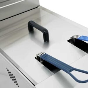 Heavy-Duty Commercial 32L Gas Fryer with Integrated Cabinet - Image 7